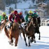 St. Moritz, Zwitserland: paardenrennen op het ijs