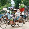 Myanmar - met de fietstaxi naar de markt