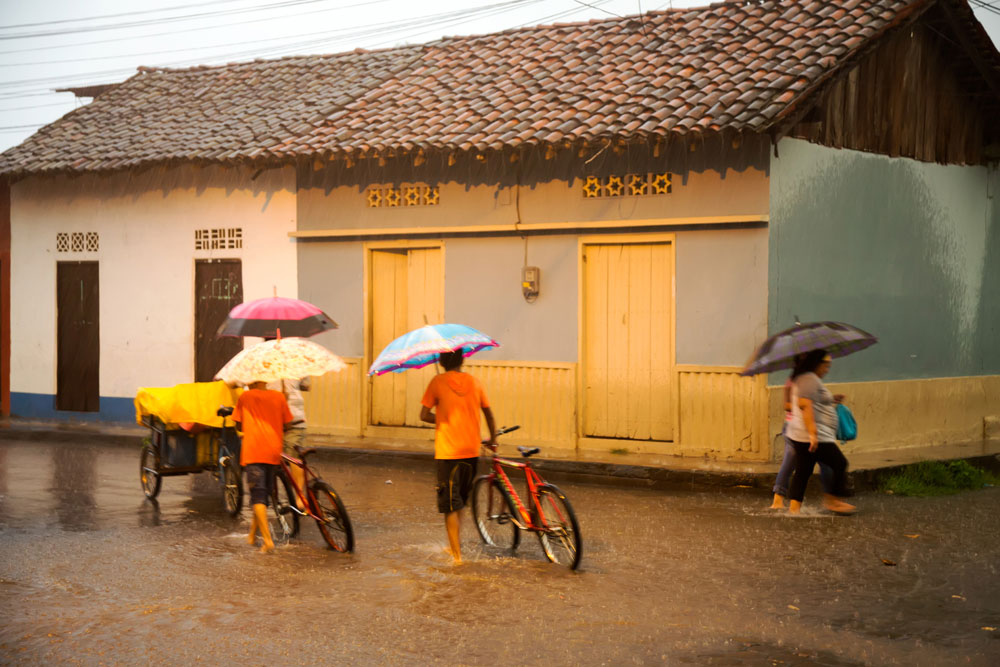 A rainy day in Leon, Nicaragua