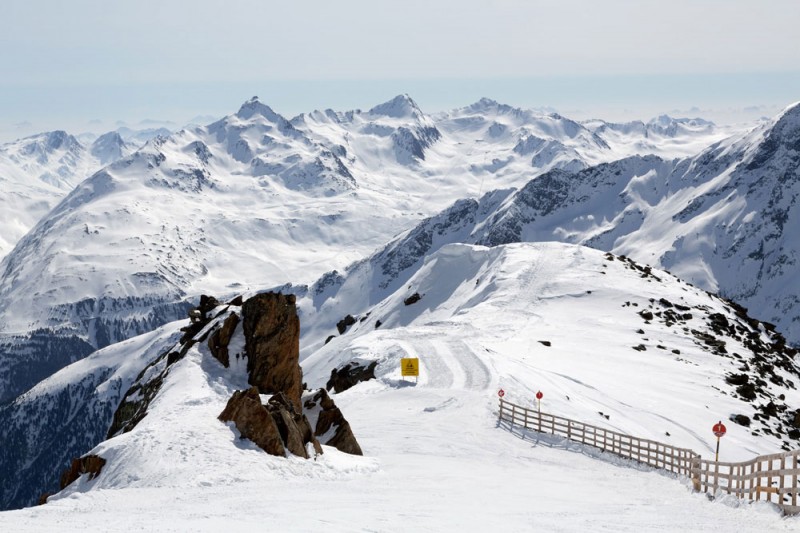 Wintersport Oostenrijk: het uitzicht vanuit Ice Q, Gaislachkogl, Solden
