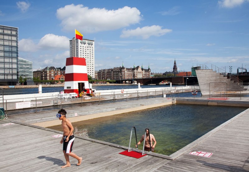 Kopenhagen, met een gratis zwembad vlakbij het centrum