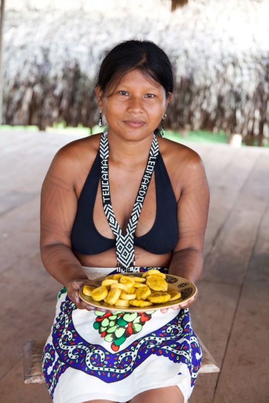 Embera-indiaanse in Mogue, Darien, Panama