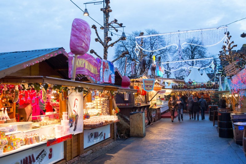 Kerstmarkt Winterland in Hasselt, Belgie