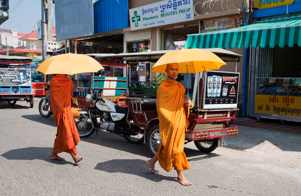 Sihanoukville, Cambodja, monniken