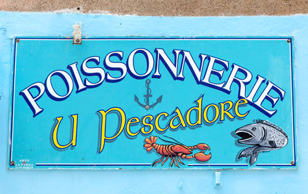 Rondreis Corsica, Frankrijk: viswinkel in Saint Florent