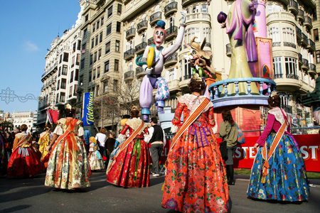 Valencia, Spanje, Las Fallas festival