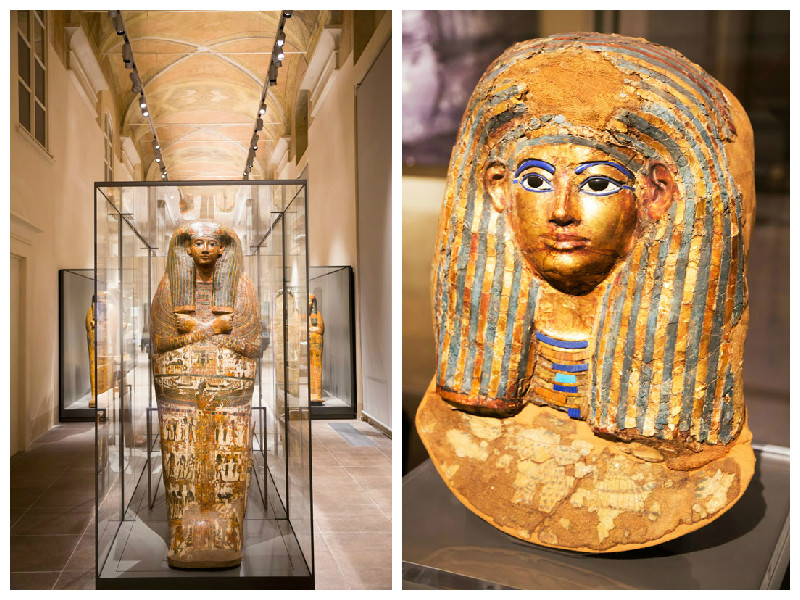 Het Egyptisch Museum (Museo Egizio) in Turijn, Italie