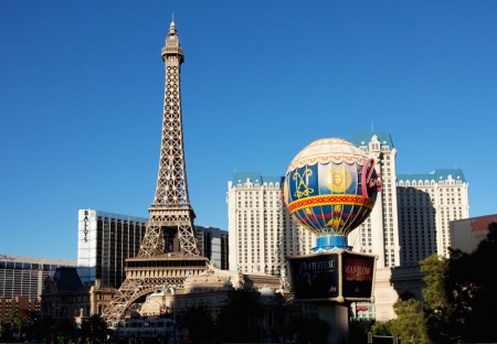 De Eiffeltoren in Las Vegas, USA