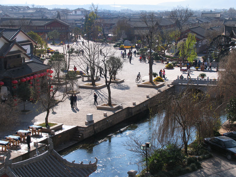 UNESCO stad Lijiang in de provincie Yunnan in China.
