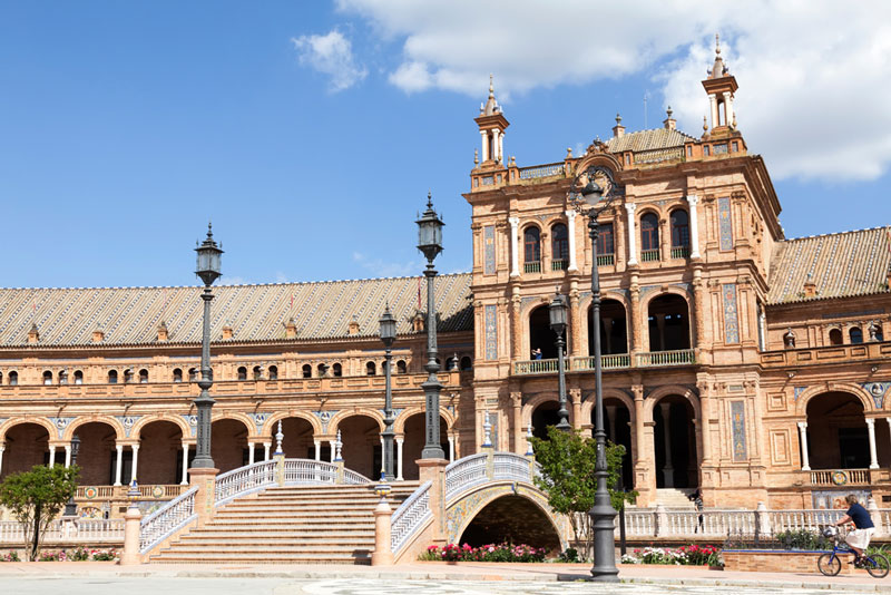 What to see in Seville: the impressive Plaza de España, City trip Seville, Spain, Sevilla