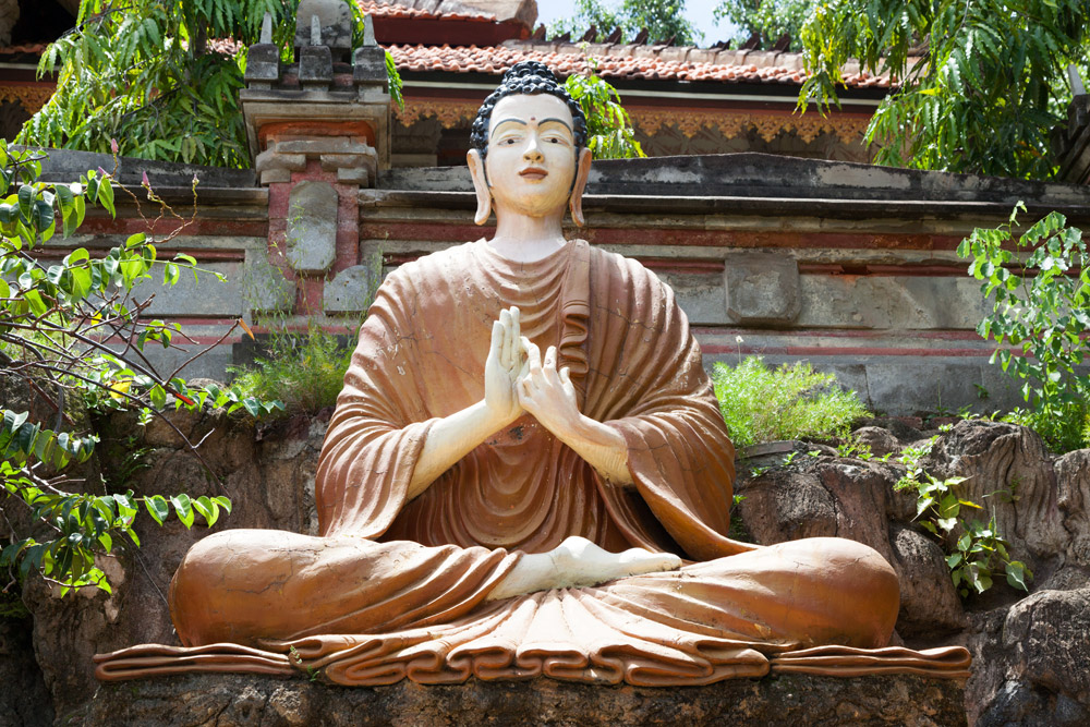 Even helemaal niets hoeven bij het Banjar Boeddhistische klooster op Bali