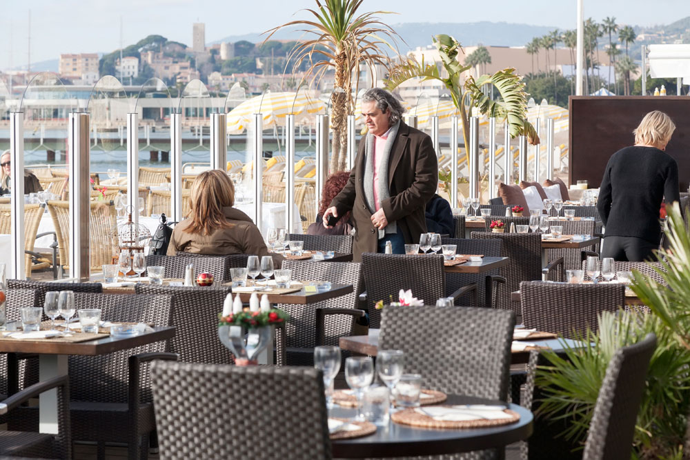 Stedentrip Cannes, Cote d'Azur, Frankrijkstrandrestaurant L'Annex