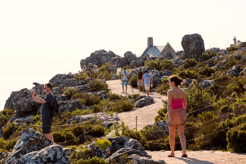 Het beste uitzicht over Kaapstad heb je vanaf de Tafelberg.