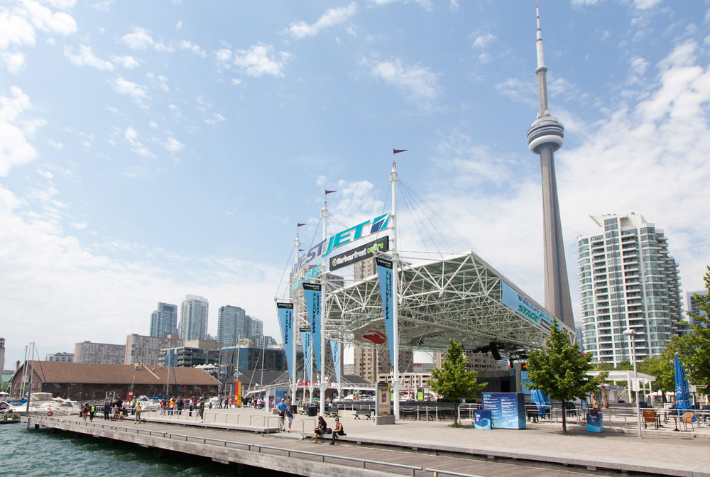 Relaxen aan het Waterfront in Toronto, Canada. 
