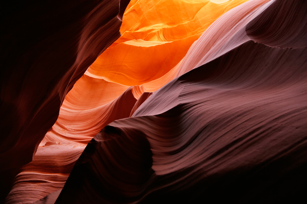 Zo mooi kan de natuur zijn; Lower Antelope Canyon in Utah, VS