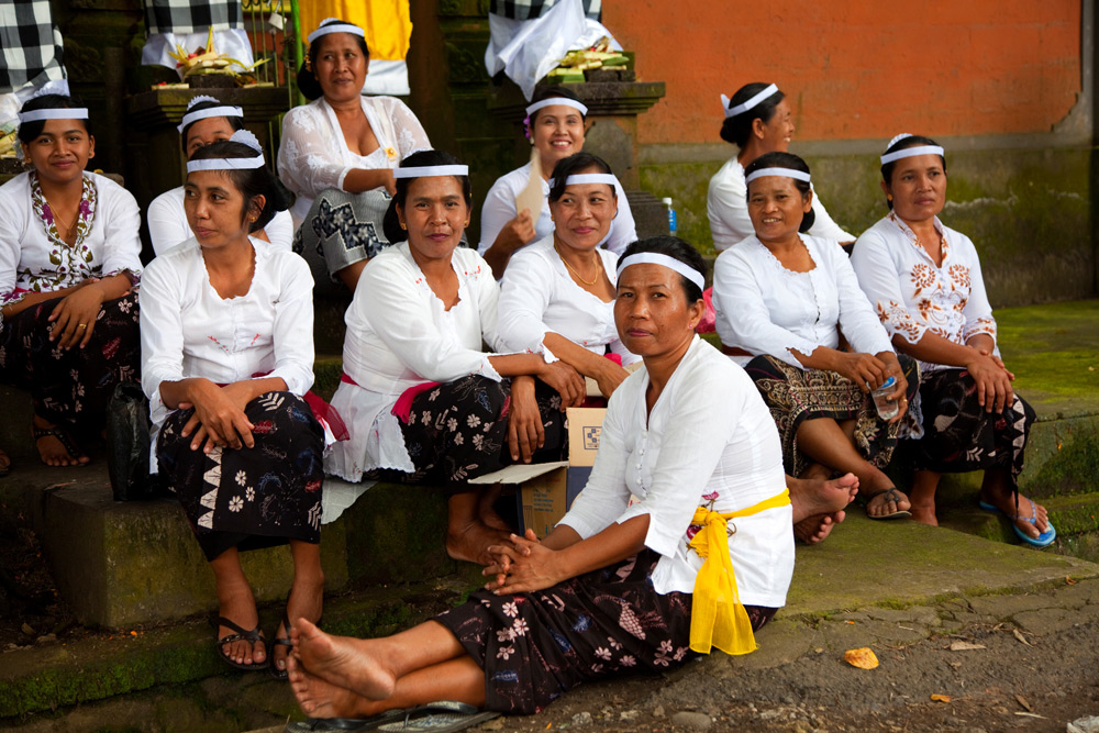 Een religieus feest in Mengwi op Bali, Indonesie