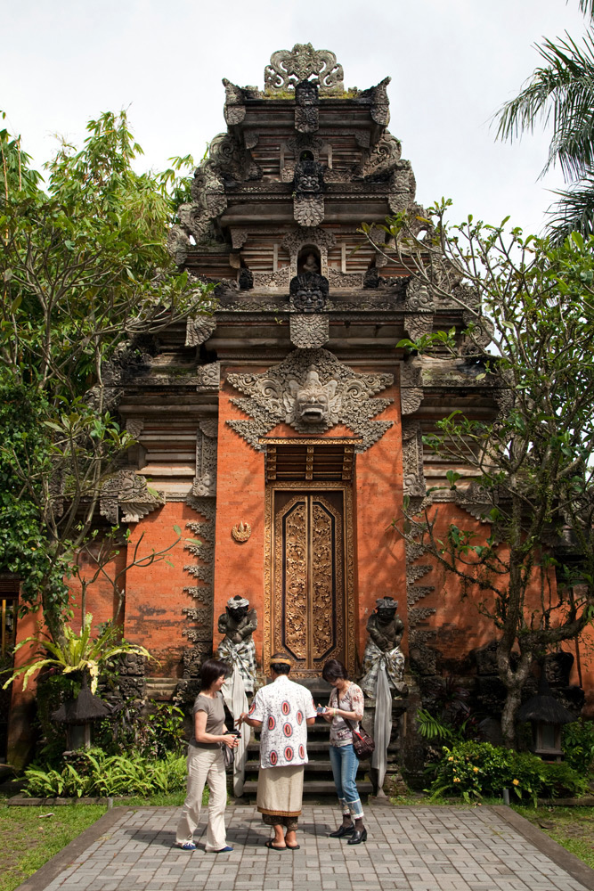 Het paleis in Ubud, Bali, Indonesie