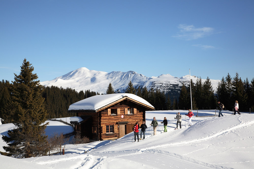 Wintersport Arosa - Zwitserland: even iets anders: sneeuwschoenwandelen