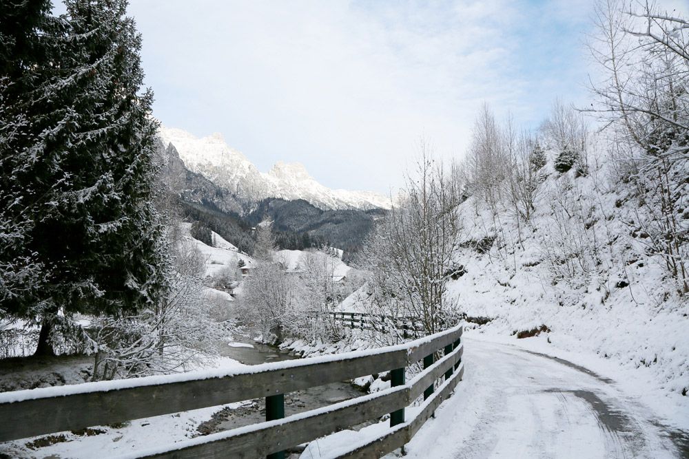 Winterwandelen in Leogang, Oostenrijk