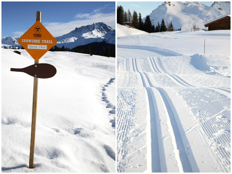 Wintersport Arosa - Zwitserland: kilometers langlaufpaden