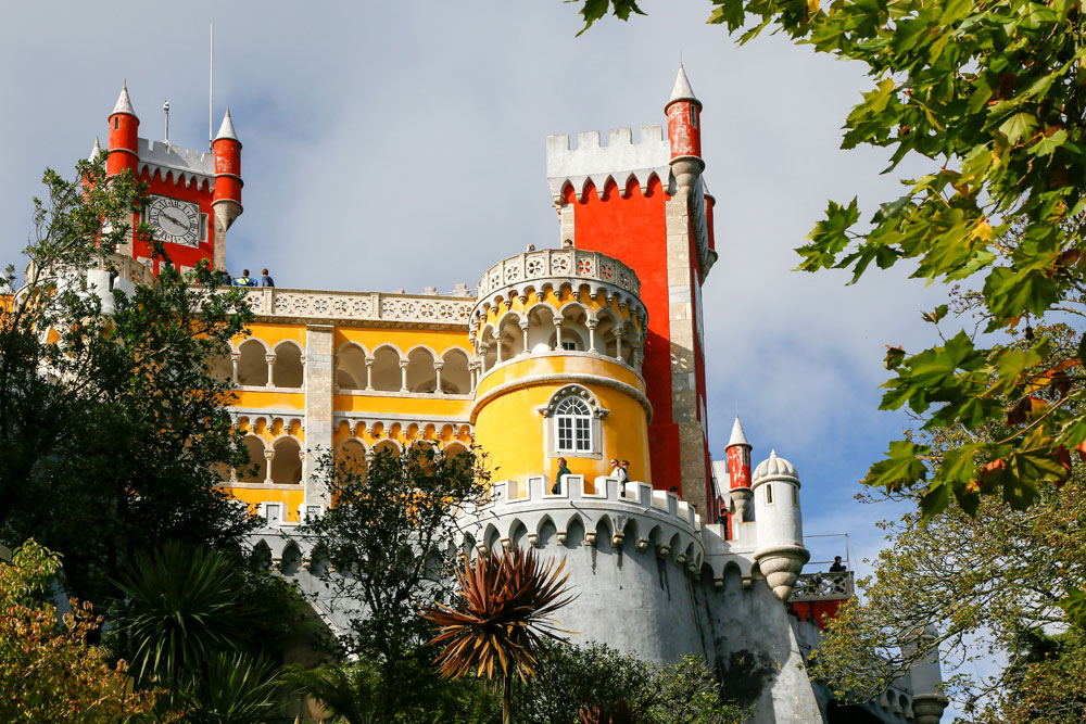 Het sprookjespaleis Palacio de Pena in Sintra. Portugal.