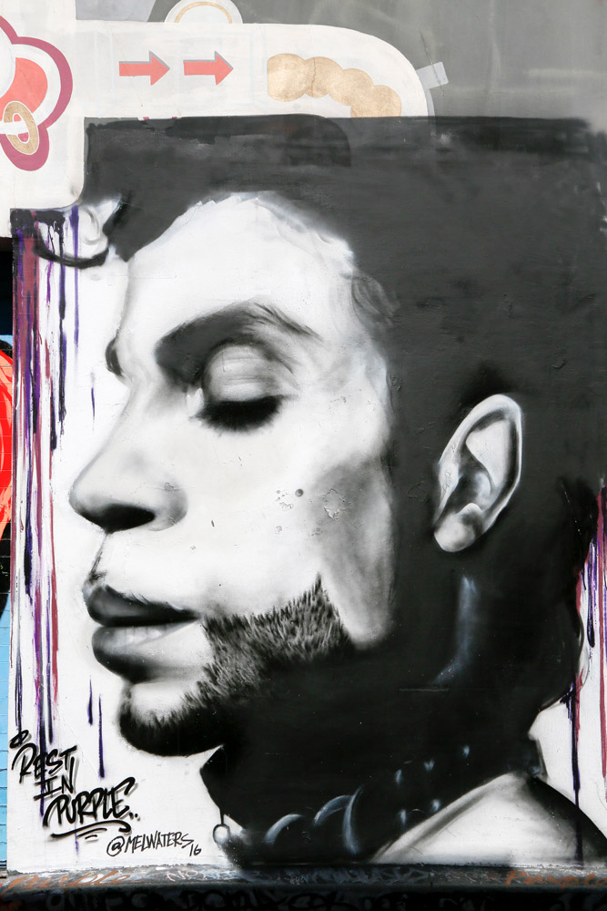 Portret van performer Prince, San Francisco, Mission