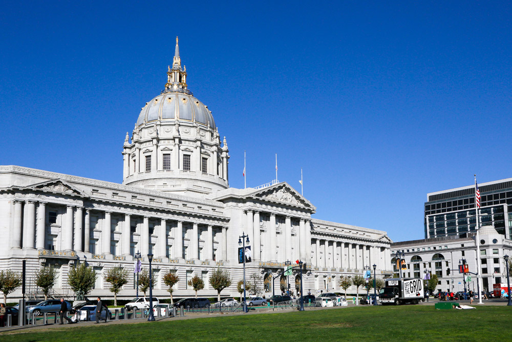De beroemde City Hall in San Francisco