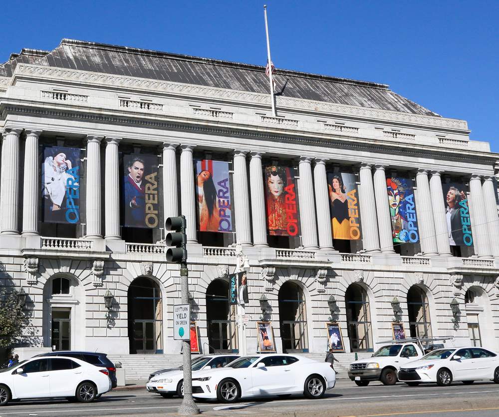 Een van de klassiekers van San Francisco, het Operagebouw