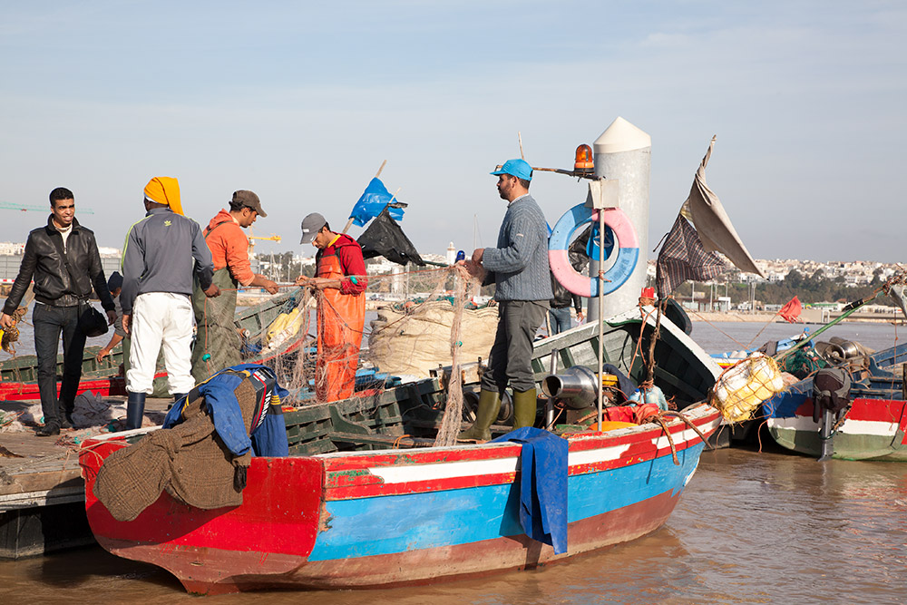 De vissershaven van Rabat, Rondreis Marokko, koningssteden, camperrondreis,