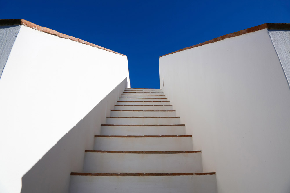 De trap naar het privé-dakterras, designhotel Algarve Portugal