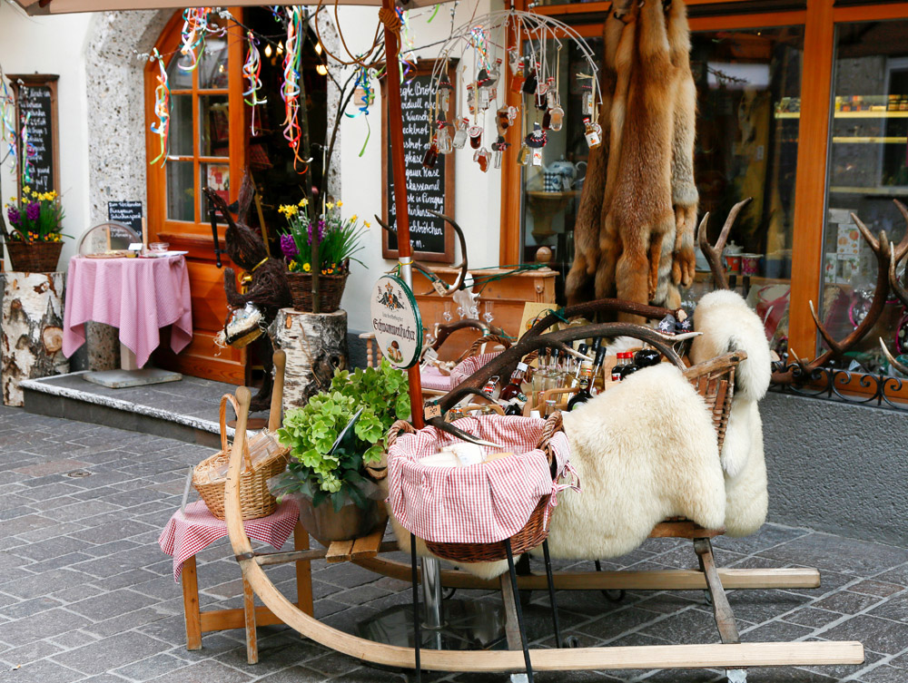 Knusse winkels in Zell am See, Oostenrijk, Zell am See - Kaprun, wintersport Oostenrijk