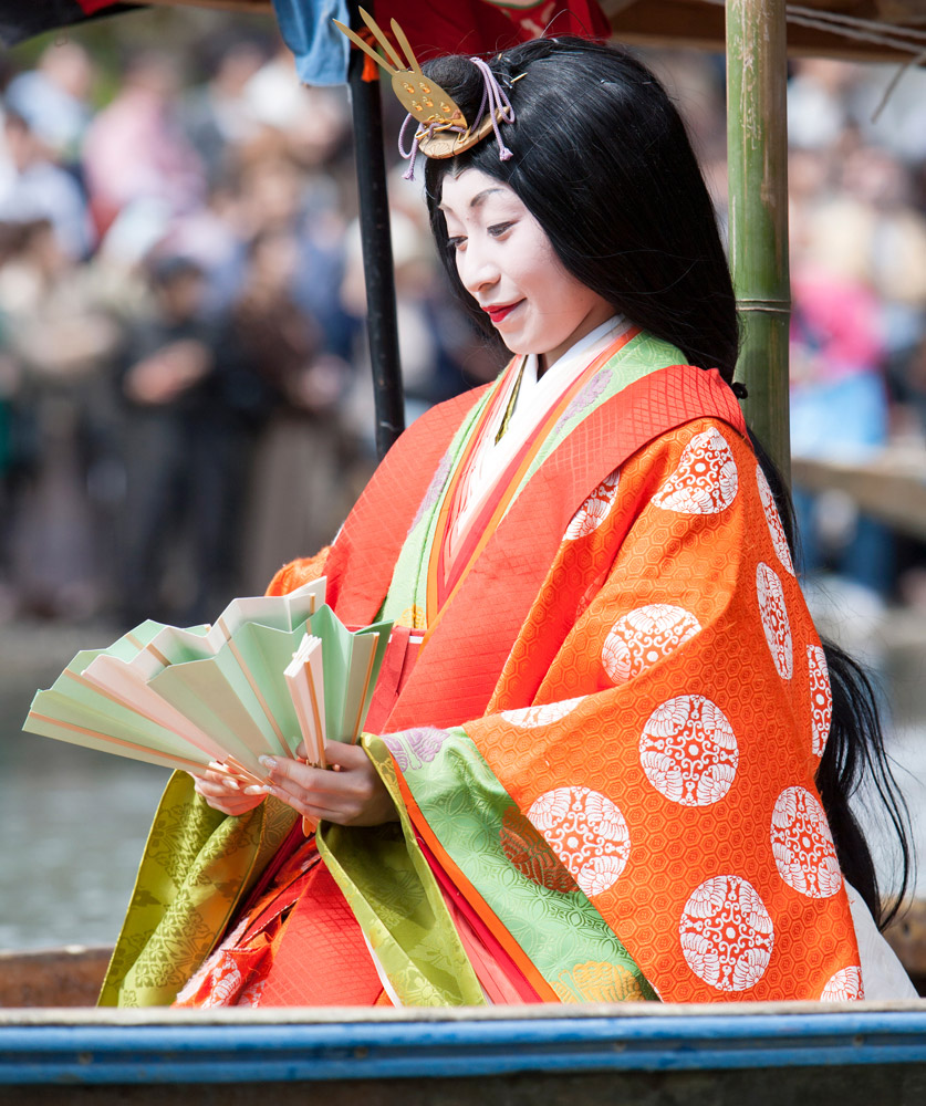Waaiers zijn een geliefd aandenken aan het festival Mifune Matsuri, stedentrip, rondreis, Kyoto, Japan