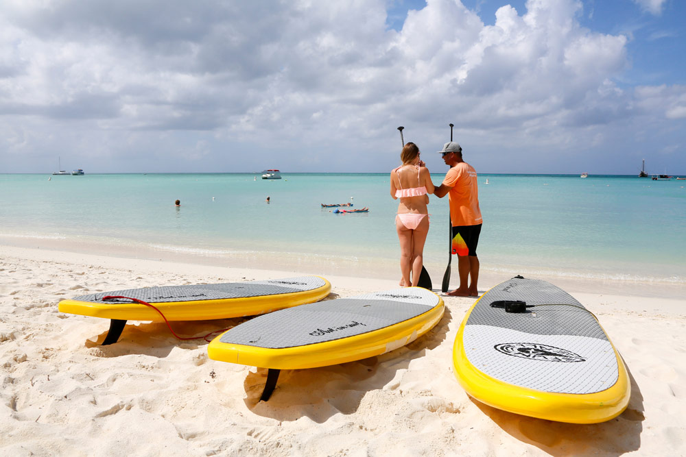 Vakantie Aruba: uitleg voor paddle boarding