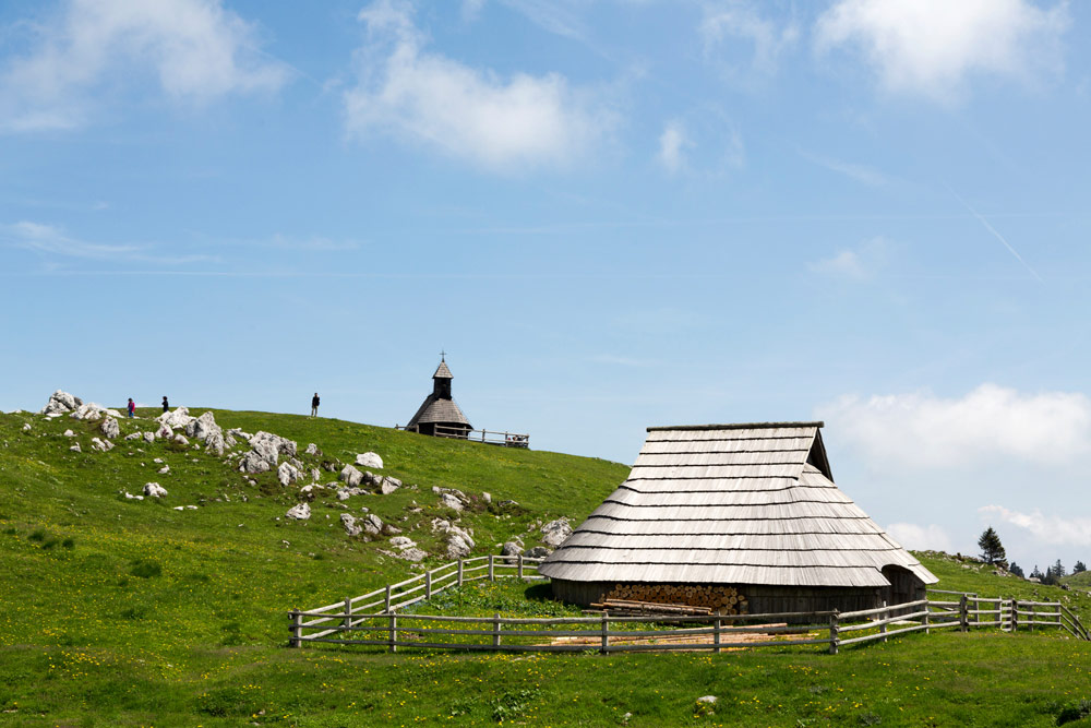 Slovenië, Velika planina: wandelen tussen tradities