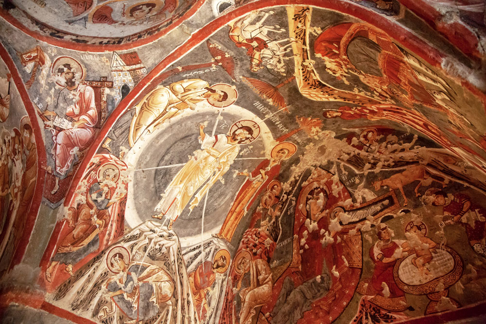 Bijzondere fresco's in de kerken van Goreme, Cappadocie - goedkope vakantie Turkije - rondreis van Antalya naar Cappadocie - visum Turkije 