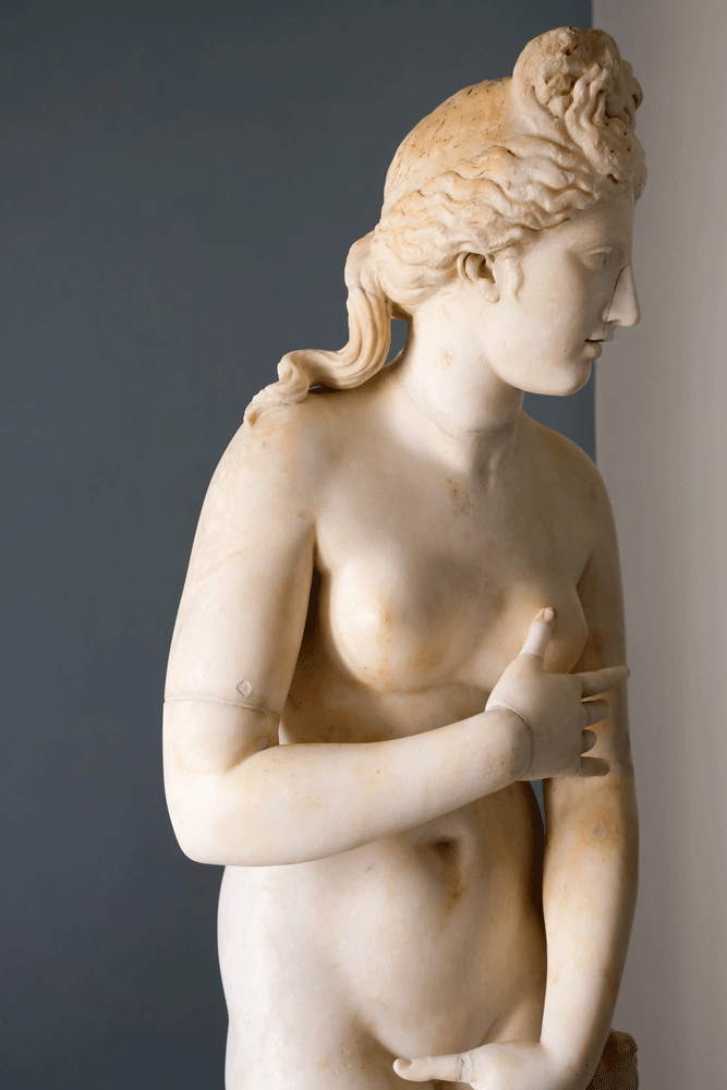 Het beeld van Venus in het Archeologisch museum in Lucera, Monti Dauni, Puglia, Apulie, Italie