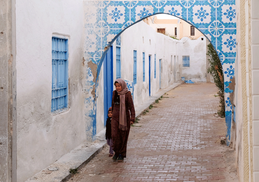 De straatjes van Erriadh ondergingen een street art metamorfose - Vakantie Djerba, Tunesie, rondreis, strandvakantie