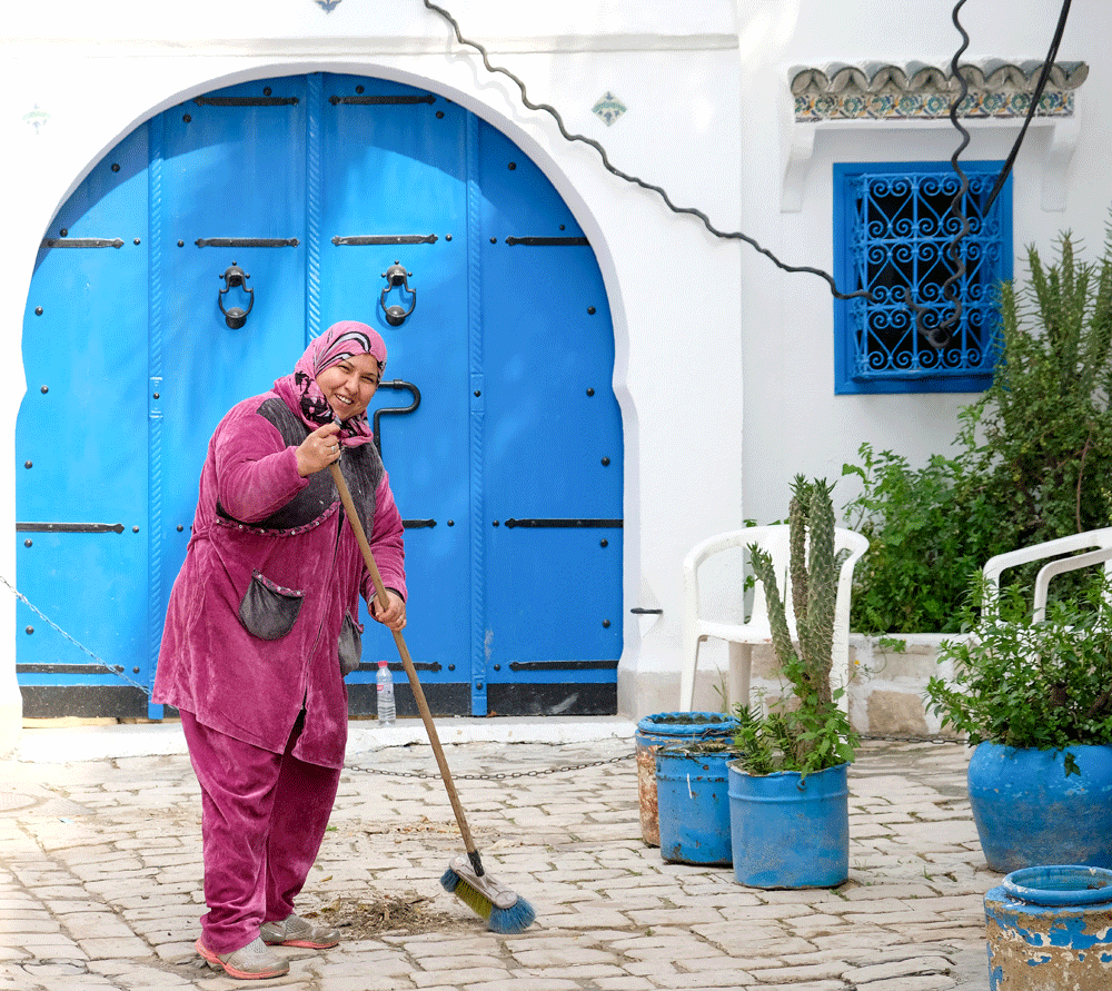 Vakantie Tunesie, Sidi bou Said - Zelden zo'n schone stad gezien als het blauwwitte Sidi bou Said
