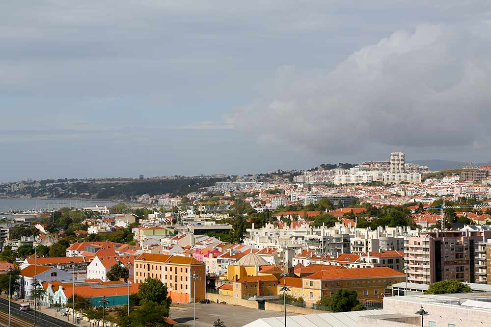 Uitzicht over de wijk Belém. Stedentrip Lissabon,, Lissabon, stedenrip bezienswaardigheden