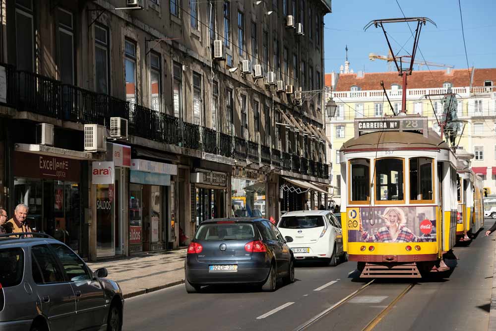 Ook de beroemde tram 28 is gratis met de Lisboa Card, Lissabon, Portugal, bezienswaardigheden, museum, musea, museums, kunst, straat art, 