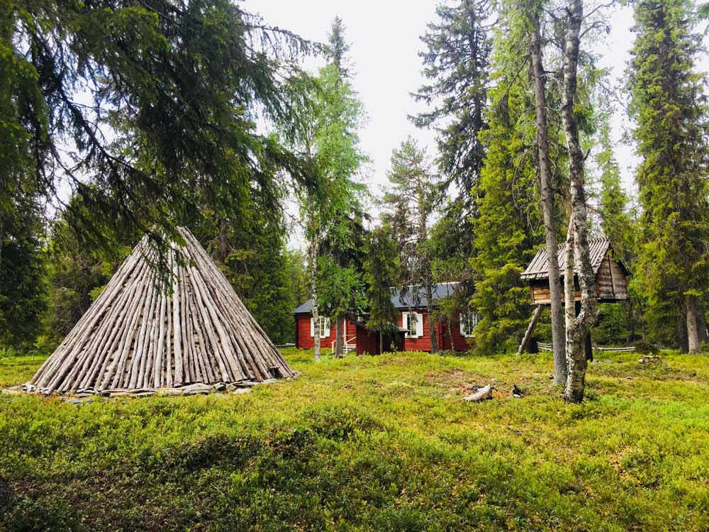 De Sami architectuur in Noord-Zweden, rondreis Zweeds Lapland