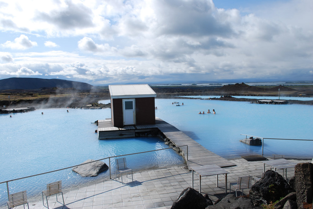 Relaxen in de Blue Lagoon in Mývatn. Rondreis Noord-IJsland met Voigt , bezienswaardigheden, hotspots