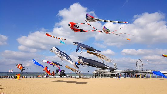 Het jaarlijkse vliegerfestival in Scheveningen