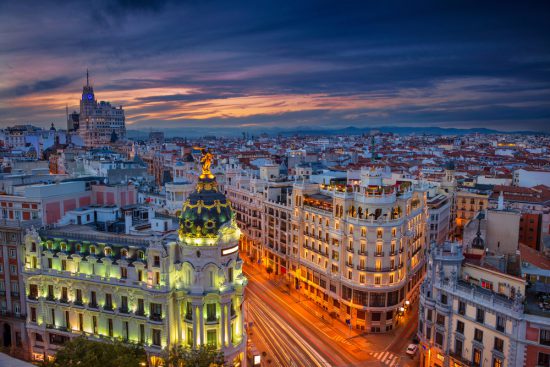 Dakterrassen in Madrid, dé plek voor een mooie zonsondergang