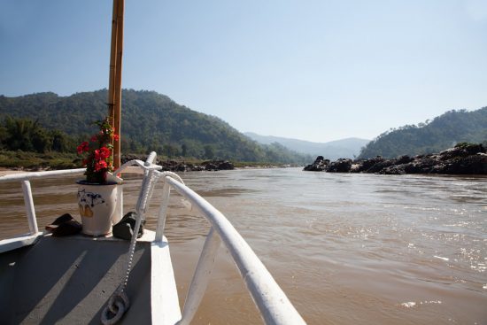 Mekong-cruise tijdens een rondreis Thailand-Laos. Rondreis Thailand en Laos
