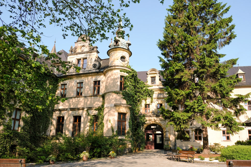 Hotel Kasteel Kliczkow, Osiecznica, Polen. Rondreis Neder-Silezie, Polen, roadtrip