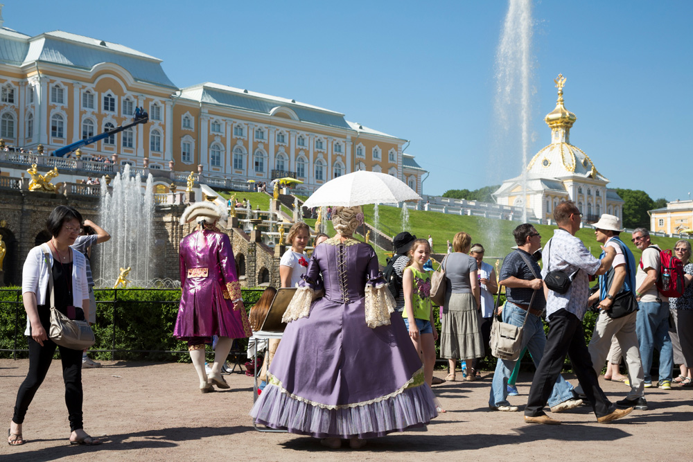. Peterhof paleis net buiten Sint Petersburg, Rusland