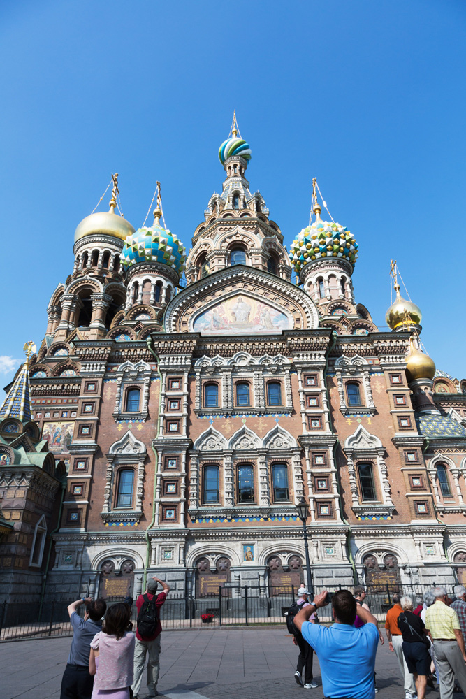 kerk van de Verlosser op het bloed in Sint Petersburg, Rusland, St Petersburg