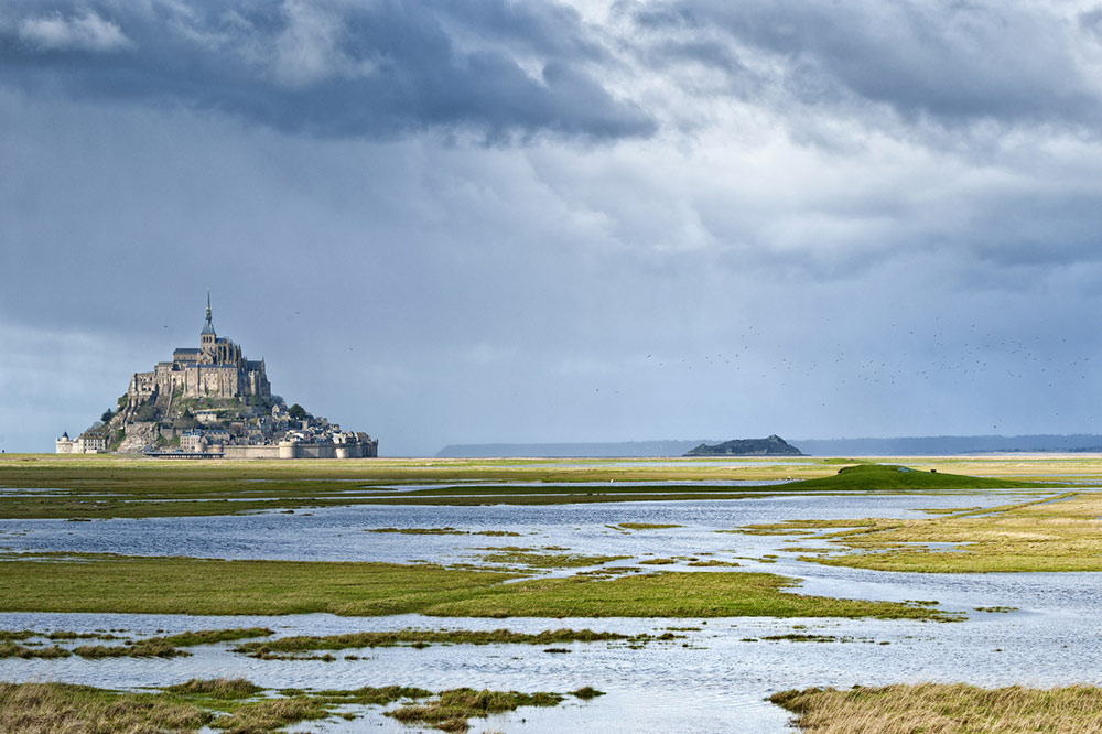 De Mont-Saint-Michel, Normandie, Frankrijk