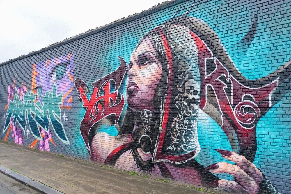 Genieten van street art in Zurenborg. Stedentrip Antwerpen, Vlaanderen, Belgie, weekendje weg